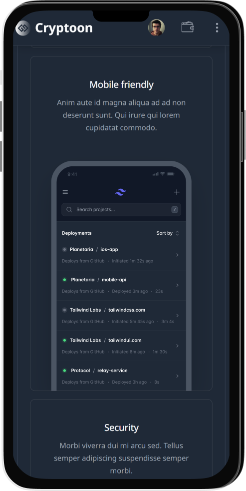 Crypto Trading Dashboard Template